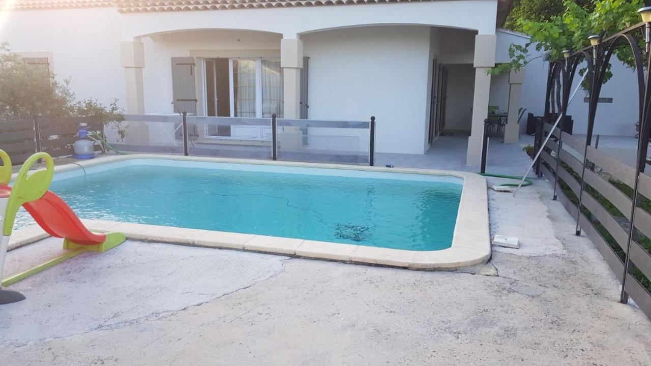 Charmante Maison Climatisee Vedene - Avignon Avec Piscine Exteriör bild